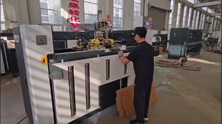 Halbautomatische Dual-Servo-Kartonheftmaschine