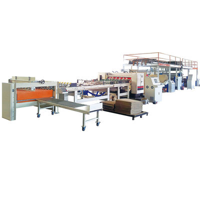 Qualität  Semi Automatic 2 Ply Corrugated Cardboard Production Line Corrugated Roll Former with 60-100m/min Speed Fabrik