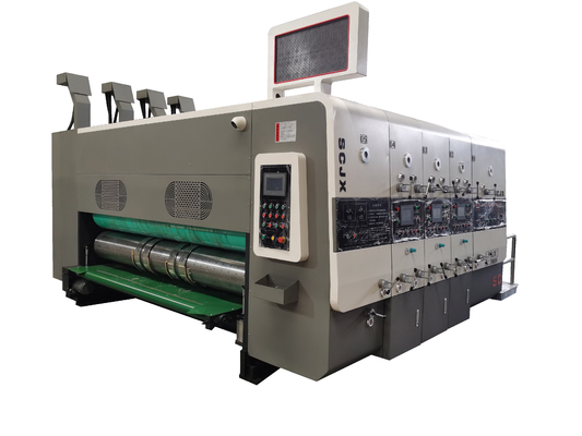 Hochgeschwindigkeits-Flexo-Wellpappe-Druckmaschine für Furchung