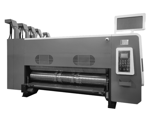 Hochgeschwindigkeits-Flexo-Wellpappe-Druckmaschine für Furchung