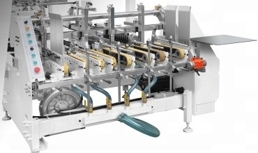 Kalte Hochgeschwindigkeitsfalte des Punkt-4&amp;6 und kleben Maschine für Karton-Kasten