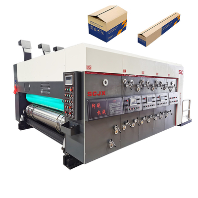 Pizza-Kasten, der Eisen gewölbte Karton Flexo-Druckmaschine 380V herstellt