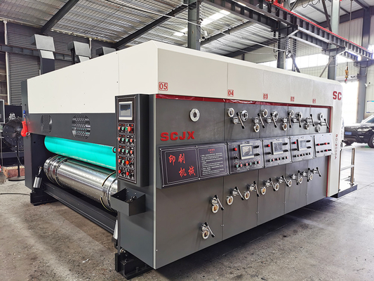 Pizza-Kasten, der Eisen gewölbte Karton Flexo-Druckmaschine 380V herstellt