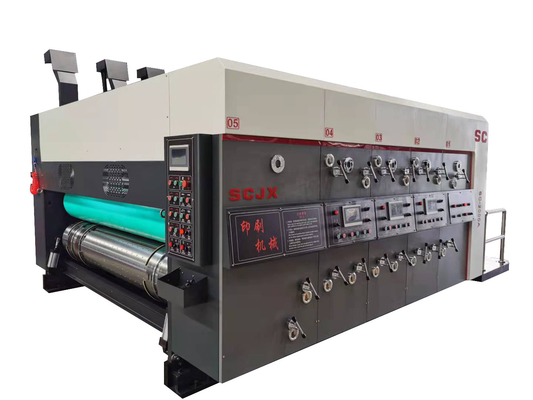 Pappgewölbtes Karton Flexo-Druckmaschinen-Kerben der Tinten-900x2000