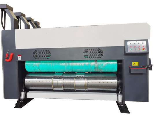 Flexo runzelte Karton-Drucken und Nutmaschine-Wellpappen-Drucker