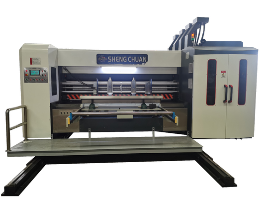 Flexo runzelte Karton-Drucken und Nutmaschine-Wellpappen-Drucker