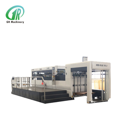 Hydraulische automatische faltende gewölbter Karton-stempelschneidene Maschine PLC