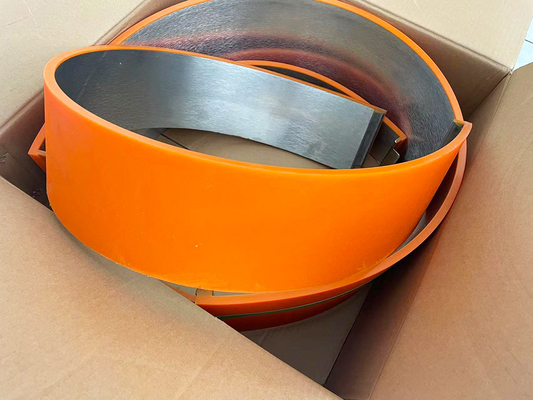 Polyurethan-materielle Orangen-gestempelschnittener Drehamboß bedeckt Antikratzer