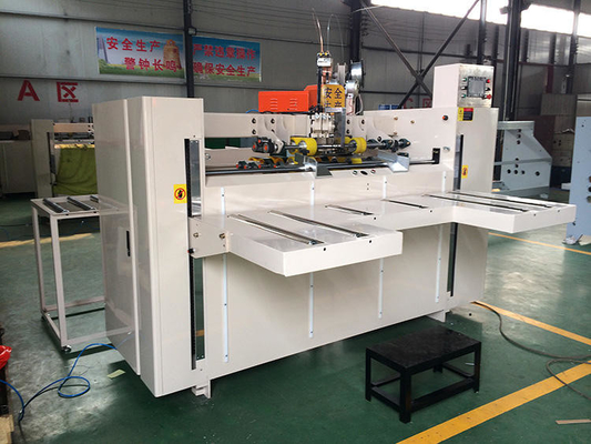 Mitsubishi-Doppelt-automatischer Karton-Servokasten-nähende Maschine für die Papierkasten-Herstellung