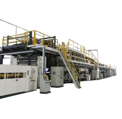 5-lagige 1,8 m breite Wellpappen-Produktionslinie mit 45 kW Heizleistung