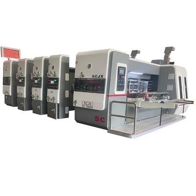 1-6 Farben Wellpappe Flexodruckmaschine Plattenzylinderdurchmesser φ300-φ530mm