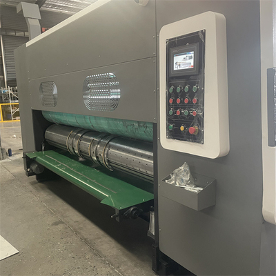 Gewölbtes Kartonfach Flexo-Druck-Slotting Rotary Die Cutting Stacker-Maschine