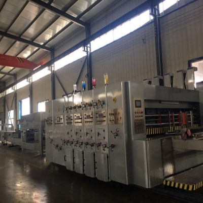 GYK Hochgeschwindigkeit Automatische mehrfarbige Flexo-Tinte Druck Slotting Die Schneidmaschine