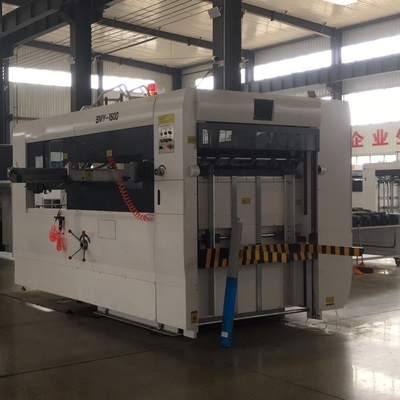 980 mm Halbautomatische Druckschneidemaschine Karton Druckschneidegeräte mit PLC-Steuerung