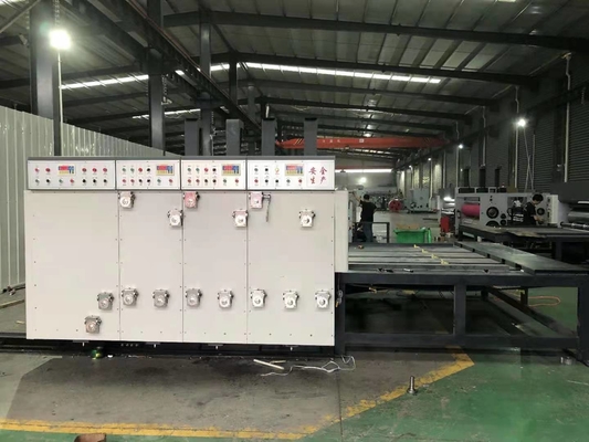 Flexo-Druckmaschinen-Futterkette Karton 50HZ Digital flexographische gewölbte