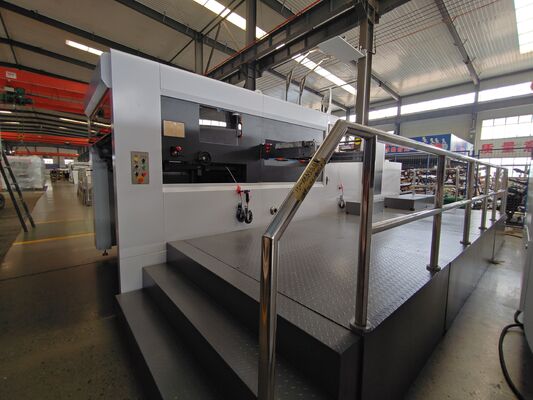 Corrugated Carton Die Cutting Machine With Lead Edge Feeder And Adjustable Brush Wheels For Precise Positioning High Accuracy