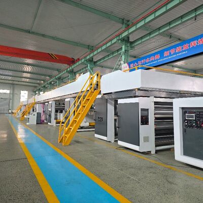 Proportioning Valve 2 Stück Wellpappe Produktionslinie mit 16 Dampfkammern und schwimmender Druckplatte