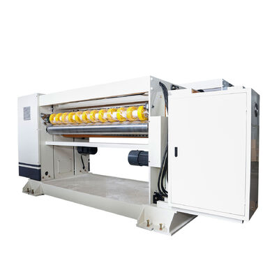 Präzision des Papierschneidens Gleichmäßig ±1mm Ungleichmäßig ±2mm Wellpappe Produktionslinie mit computergesteuertem spiralförmigem Querschneider und NC-Schneidausrüstung