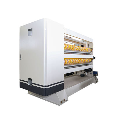 Präzision ±1 mm doppelter NC-Schneider, Wellpappen-Produktionslinie, Computersteuerung, spiralförmiger Querschneider und SPS-Steuerungssystem