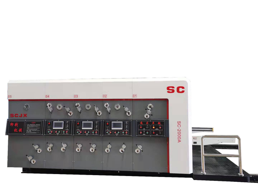 Maschine Flexo 4 des Druck-900x2000 Farbeflexo-Druckmaschinen-Stempelschneiden