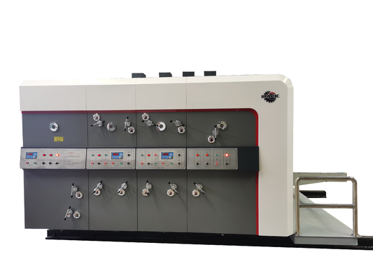 Flexo-Drucker-Slotter Diecutter Stacker-Maschine automatische Flexo-Drucknutmaschine