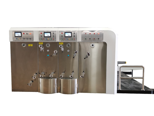 4 Farbautomatische Druckpappmaschinen-gewölbte Karton Flexo-Druckmaschine