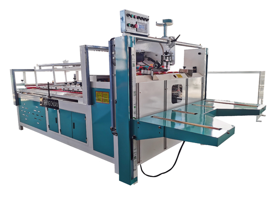 3 Schicht Semiauto runzelte Karton-Ordner Gluer-Maschine für den Kasten, der Falte klebt