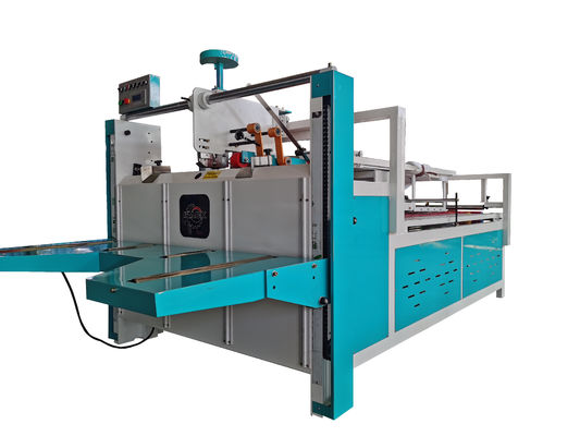 Halbautomatische Wellpappenschachtel-Faltklebemaschine 2800 mm maximale Größe Karton-Klebestation mit 60 m/min Arbeitsgeschwindigkeit