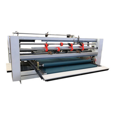 Halbautomatische doppelstückige Gelenkschleimmaschine für Wellpappe und -karton