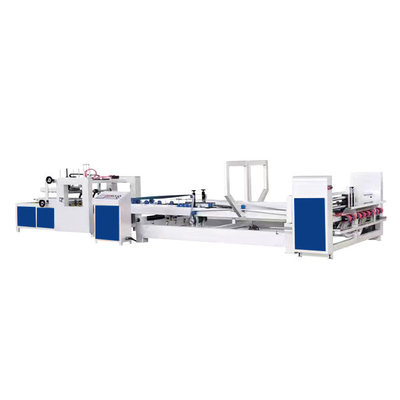Gewölbte Karton-Ordner Gluer-Selbstmaschine für den faltenden und klebenden Kasten