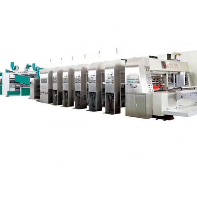 Inline--Karton-Kasten-Produktionsanlage Flexo automatische für gewölbte Kästen