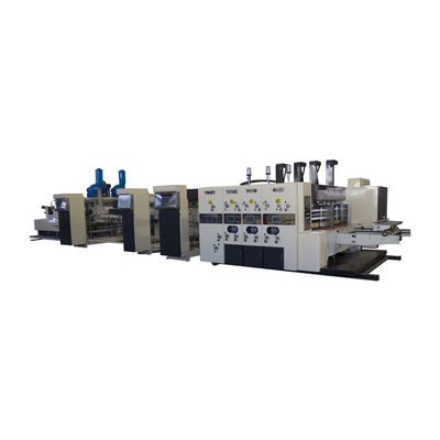 Hochgeschwindigkeits- Dreh-Flexo-Ordner Gluer Slotter inline mit Stanze