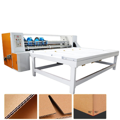 Die Ketten- Fütterung runzelte Dreh-Slotter-Maschine Creaser für Karton